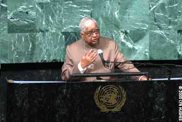 S. N. Goenka at U.N.